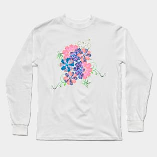 Apricot Floral Decoration Dream Love Long Sleeve T-Shirt